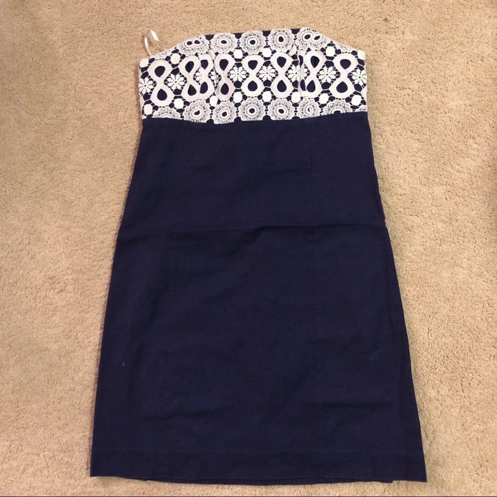 Strapless Navy Lilly Pulitzer